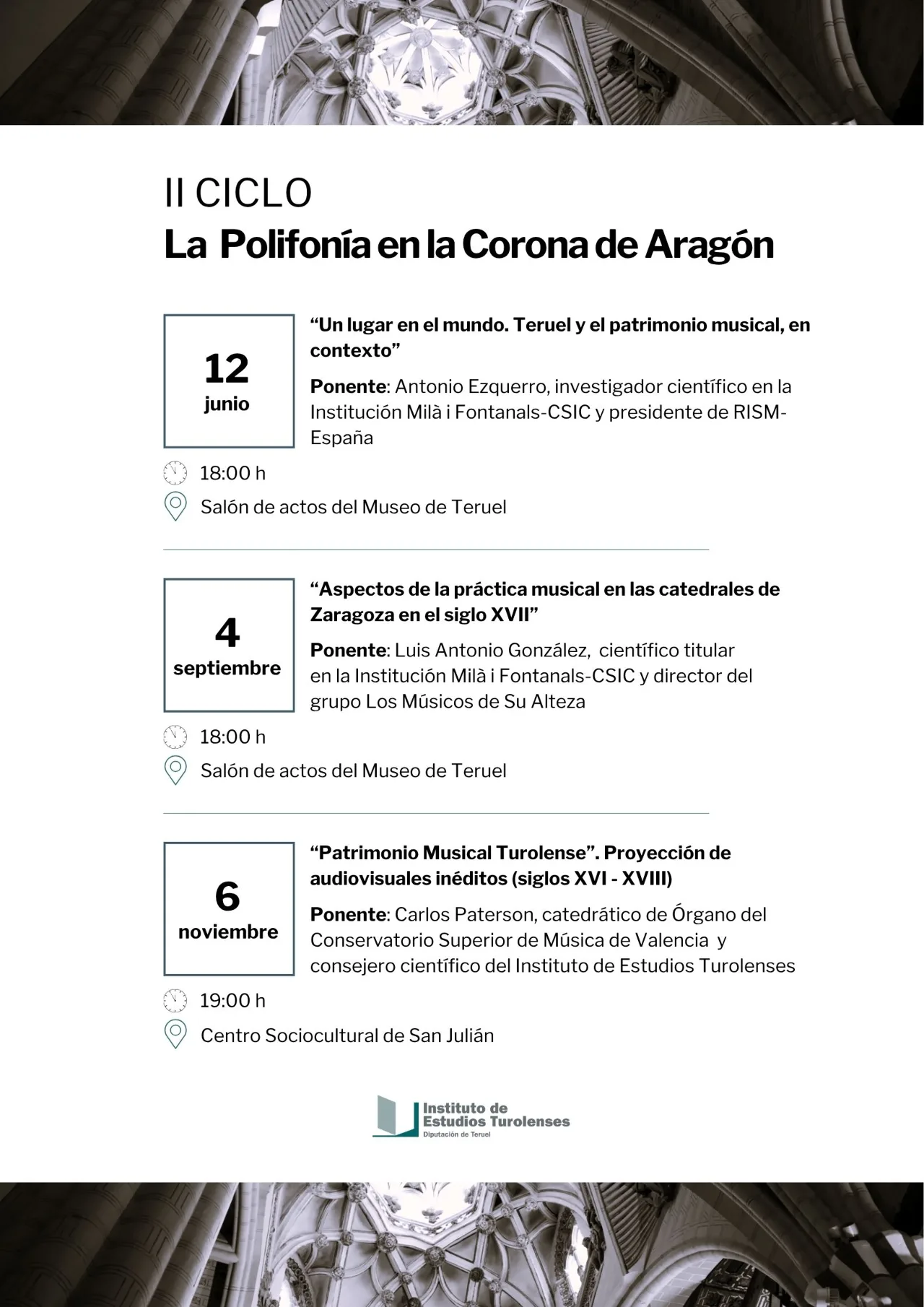 II Ciclo la Polifonía en la Corona de Aragón