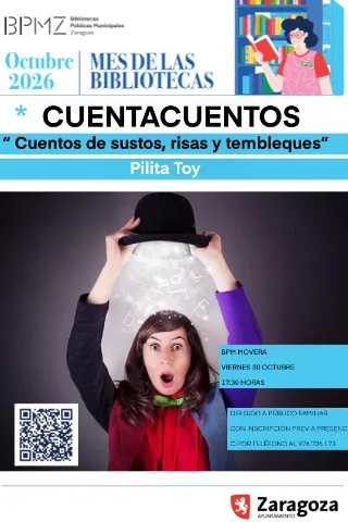 Cuentacuentos "Cuentos de sustos, risas y tembleques" con Pilita TOY