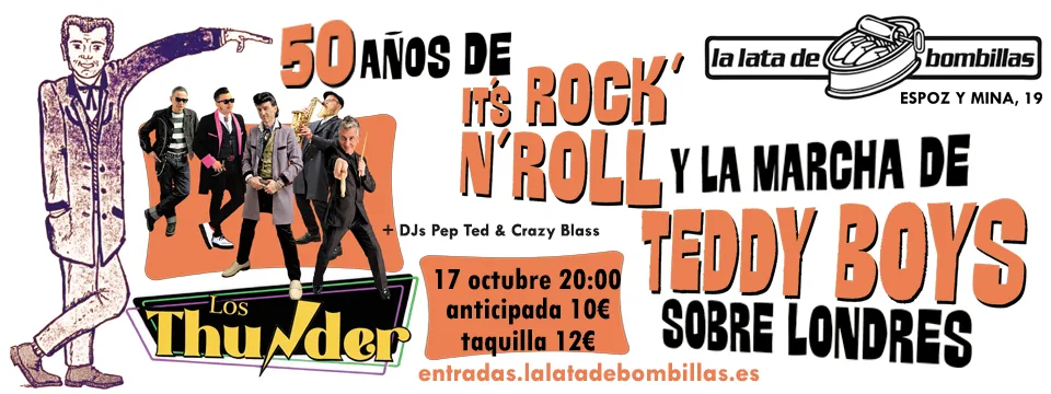 Los Thunder. 50 años de la marcha de los teddy boys sobre Londres.