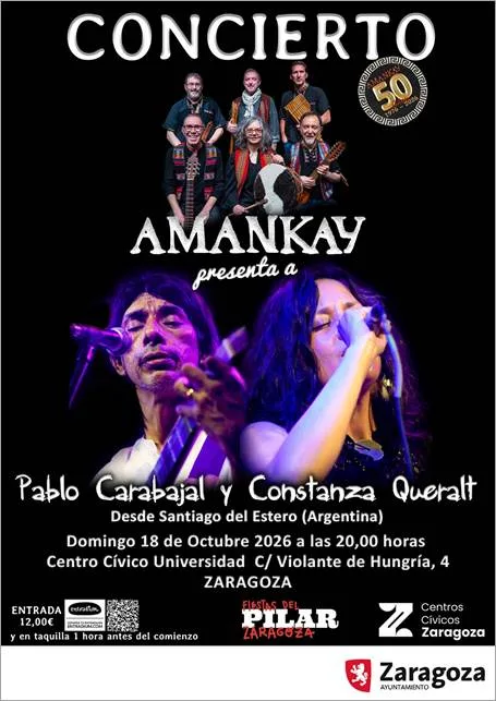 Cartel de Concierto 50 aniversario de Amankay