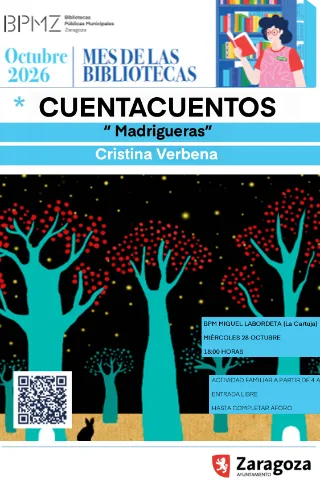 Cuentacuentos "Madrigueras" con Cristina Verbena