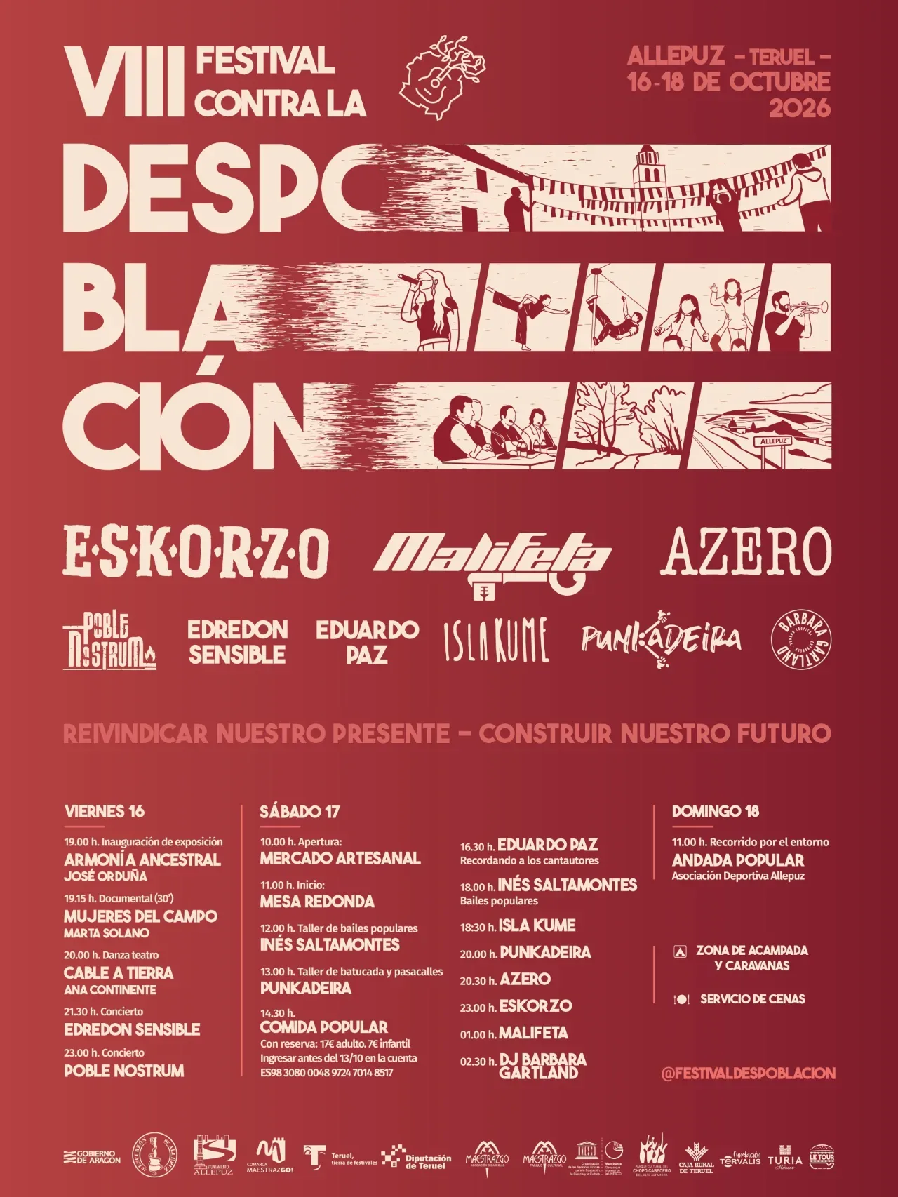 Cartel de VIII Festival contra la Despoblación