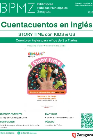 Cuentacuentos en inglés con Kids&Us