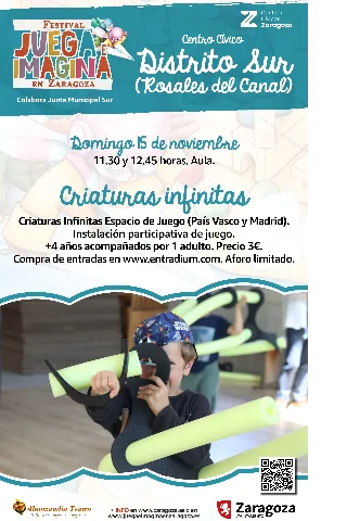 Juega E Imagina: Criaturas Infinitas. Espacio de Juego (País Vasco y Madrid)