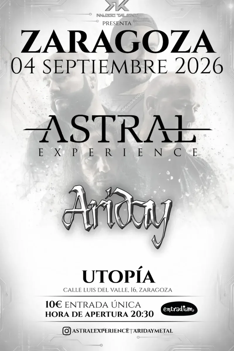 Cartel de Astral Experience + Ariday