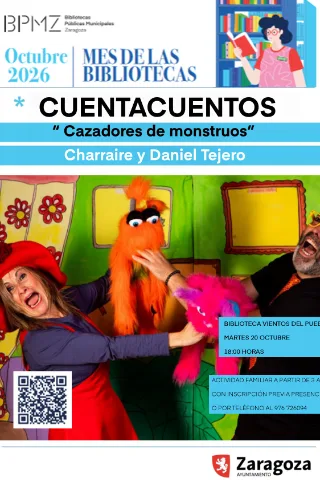 Cuentacuentos "Cazadores de monstruos" con Garabato y Cuchufleta.