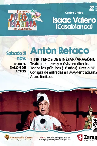 Juega E Imagina 2026: Antón Retaco. Titiriteros de Binéfar
