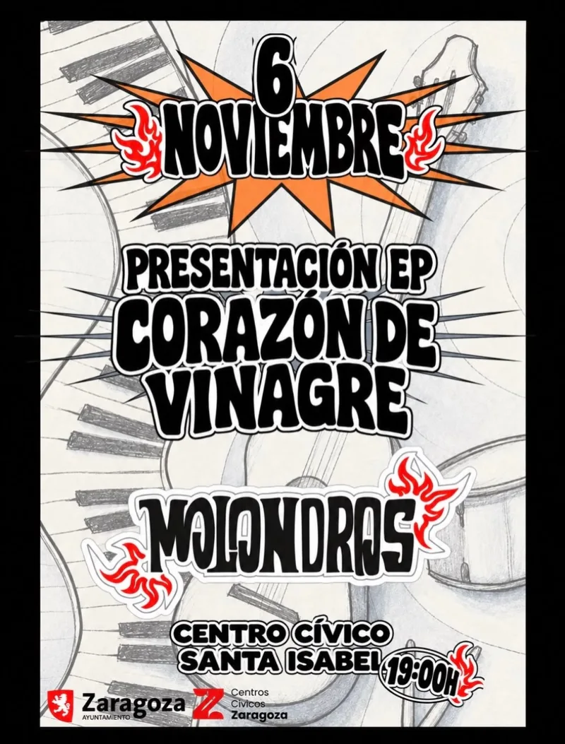 Molondros: presentación del EP «Corazón de vinagre»
