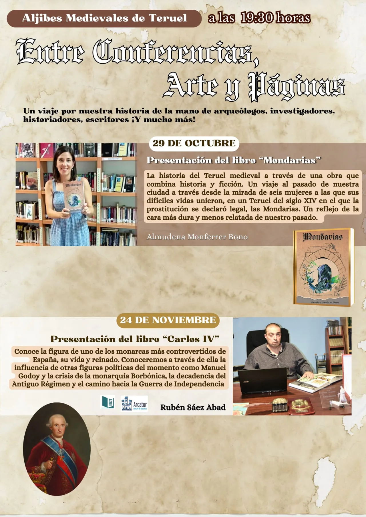 Entre conferencias, arte y páginas. Presentación del libro «Mondarias»