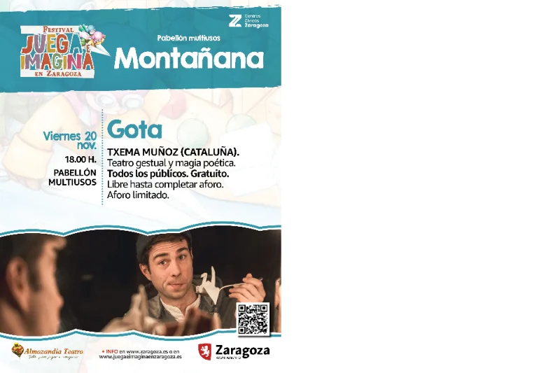 Juega E Imagina 2026. Espectáculo Gota. De Txema Muñoz (Cataluña)