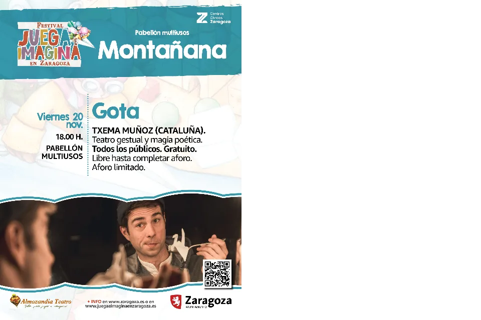 Juega E Imagina 2026. Espectáculo Gota. De Txema Muñoz (Cataluña)