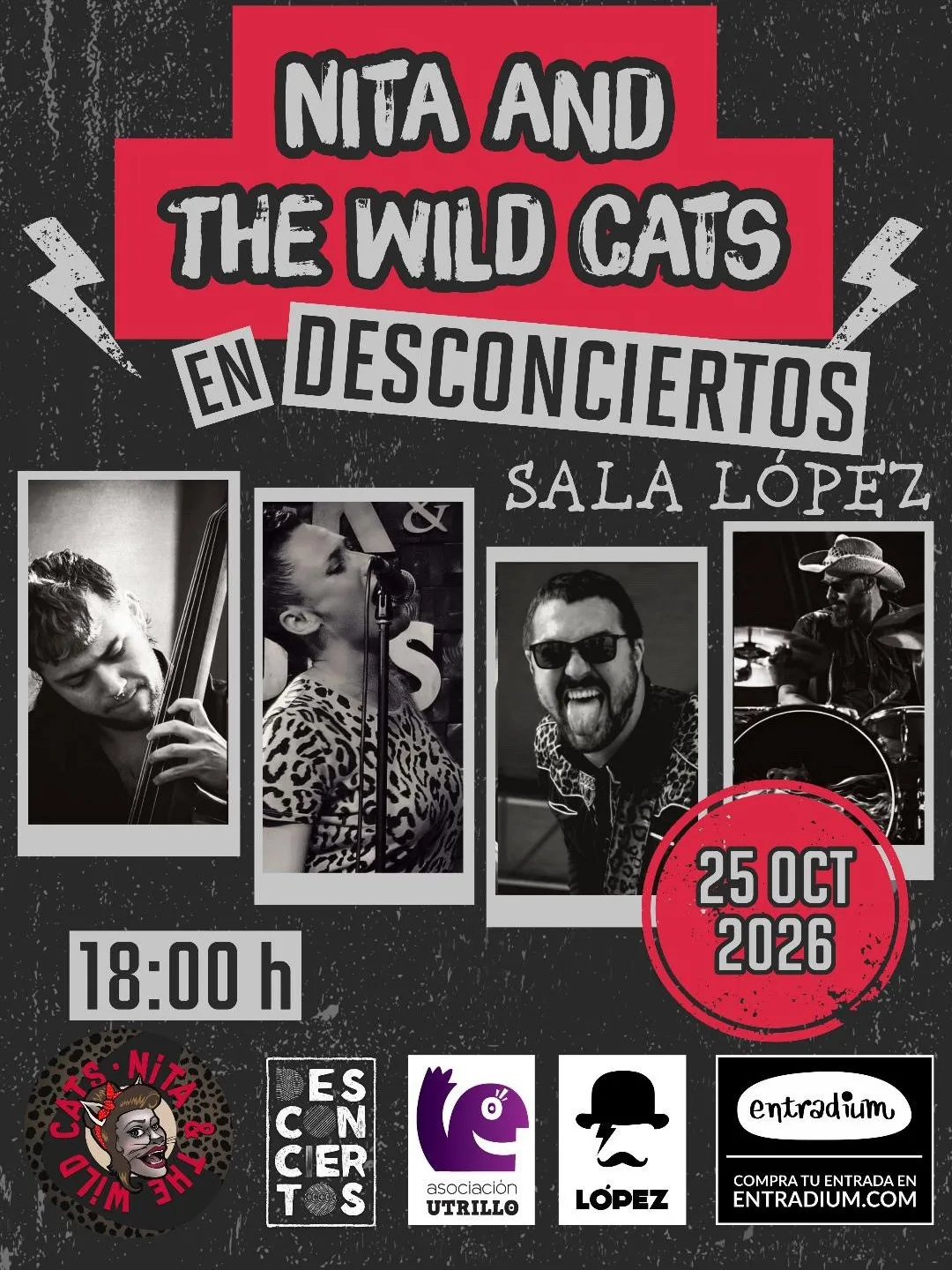 Cartel de Nita & The Wild Cats — Desconcierto