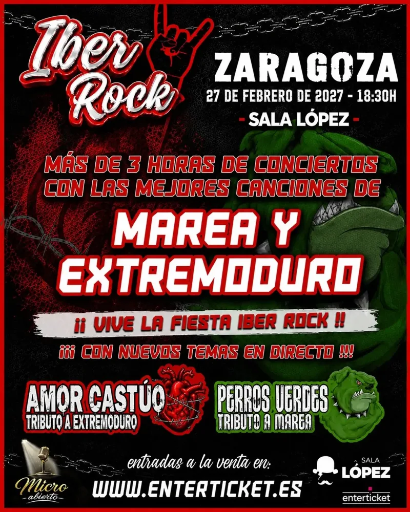 Iber Rock Tributos: Extremo + Marea