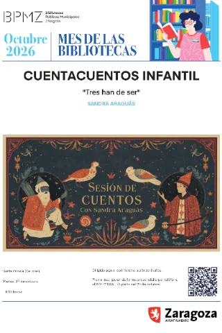 Sesión de cuentos: "Tres han de ser" con Sandra Araguás