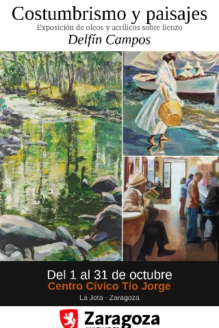 Exposición. Costumbrismo y paisajes. Delfín Campos.