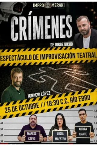 "Crímenes". Teatro improvisado con Jorge Bicho