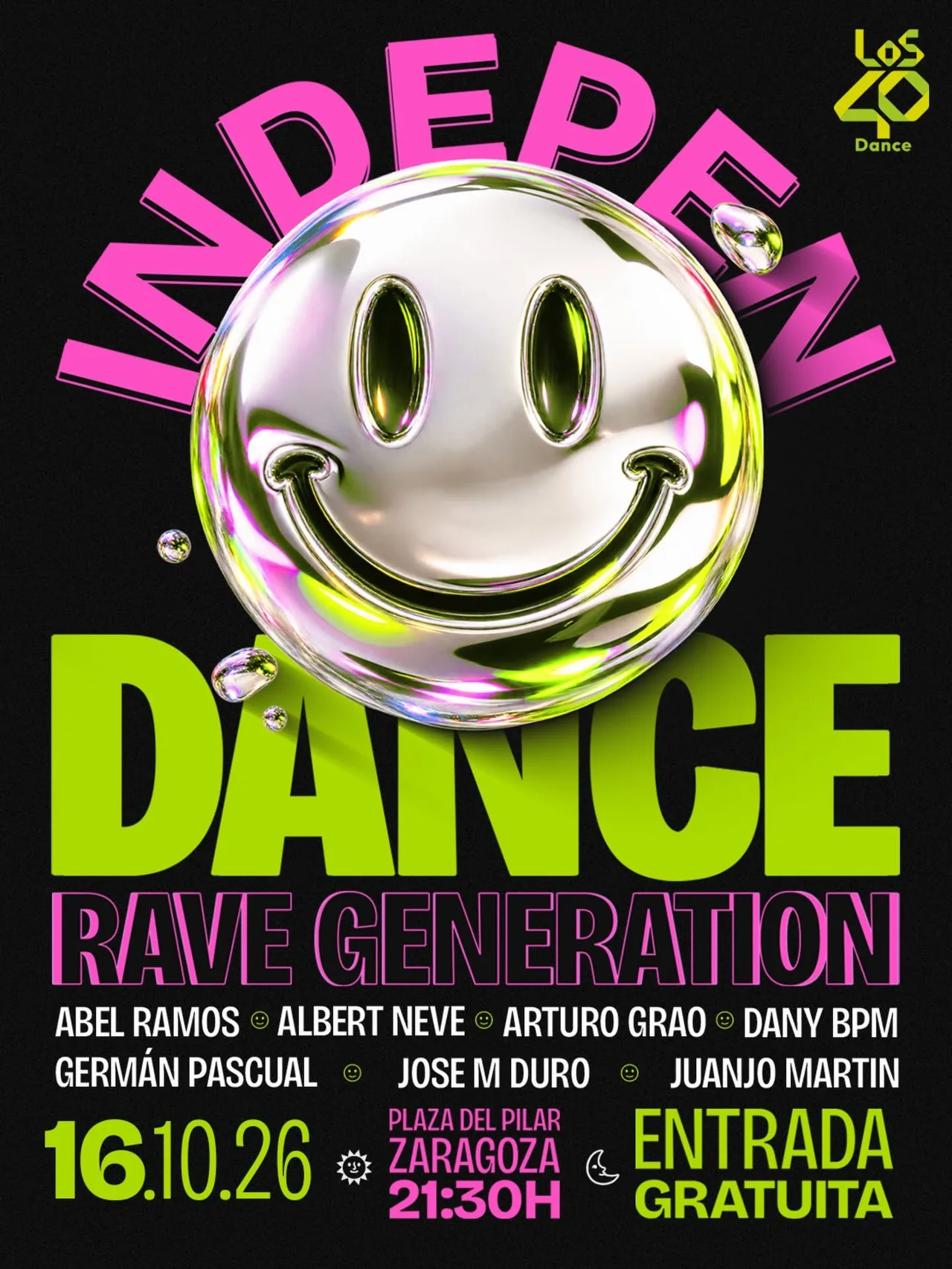 Cartel de LOS40 Dance