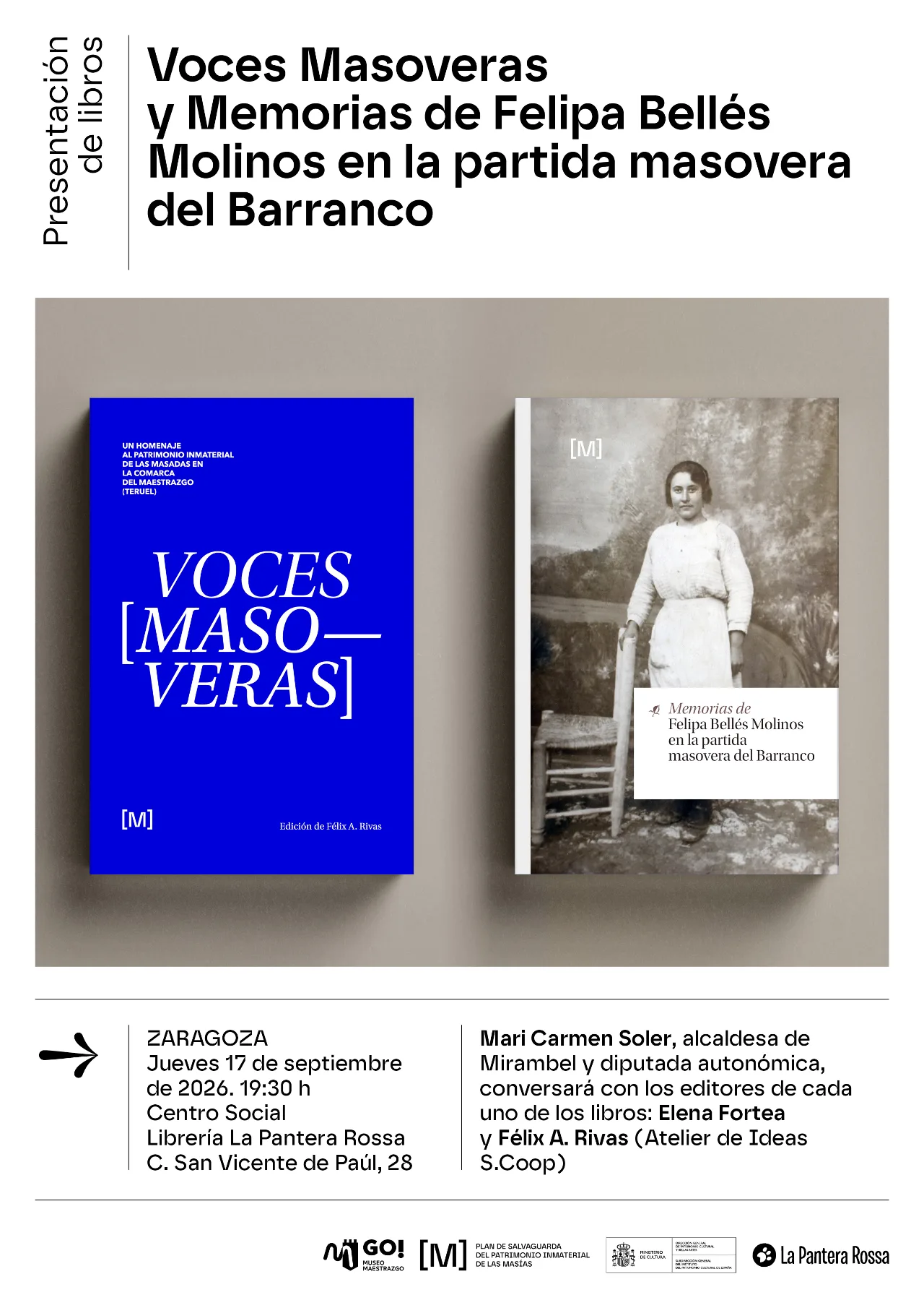 La Cultura Masovera: 'Memorias de Felipa Bellés Molinos' y 'Voces masoveras'