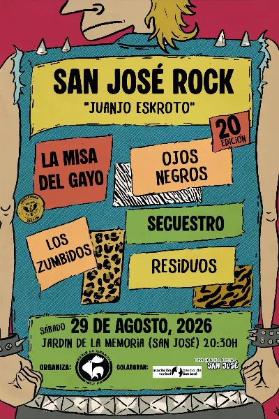 Cartel de SAN JOSÉ ROCK JUANJO ESKROTO