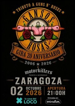 GANSOS ROSAS + MOTORKILLERS (Tributo a Guns N'Roses y Motorhead)