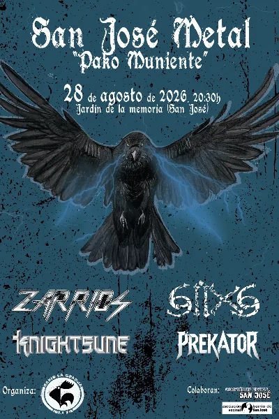 Cartel de SAN JOSÉ METAL PAKO MUNIENTE