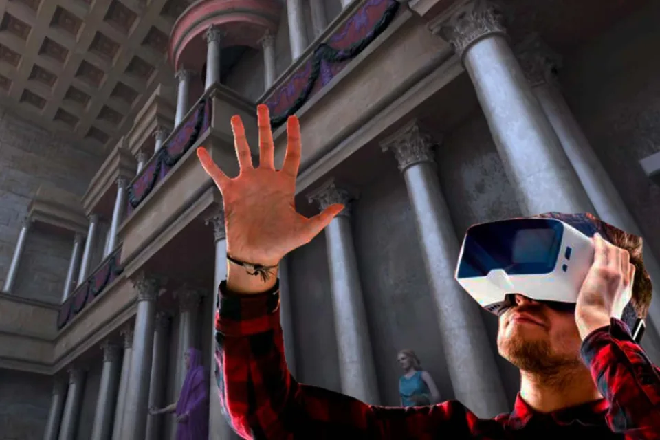 Visita virtual con gafas 3D al Museo del Teatro de Caesaraugusta