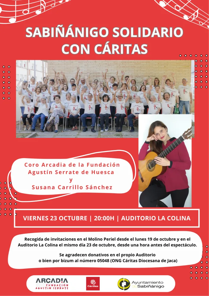 Concierto Sabiñánigo solidario con Cáritas