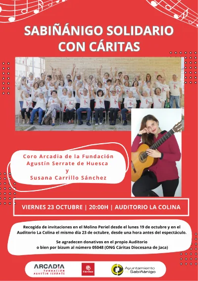 Concierto Sabiñánigo solidario con Cáritas