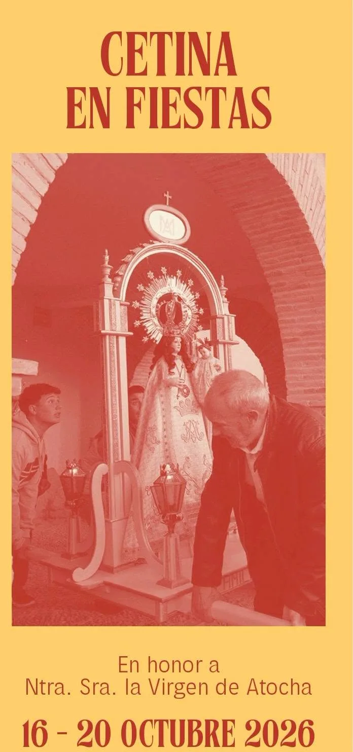 Cartel de Fiestas de la Virgen de Atocha Cetina 2026