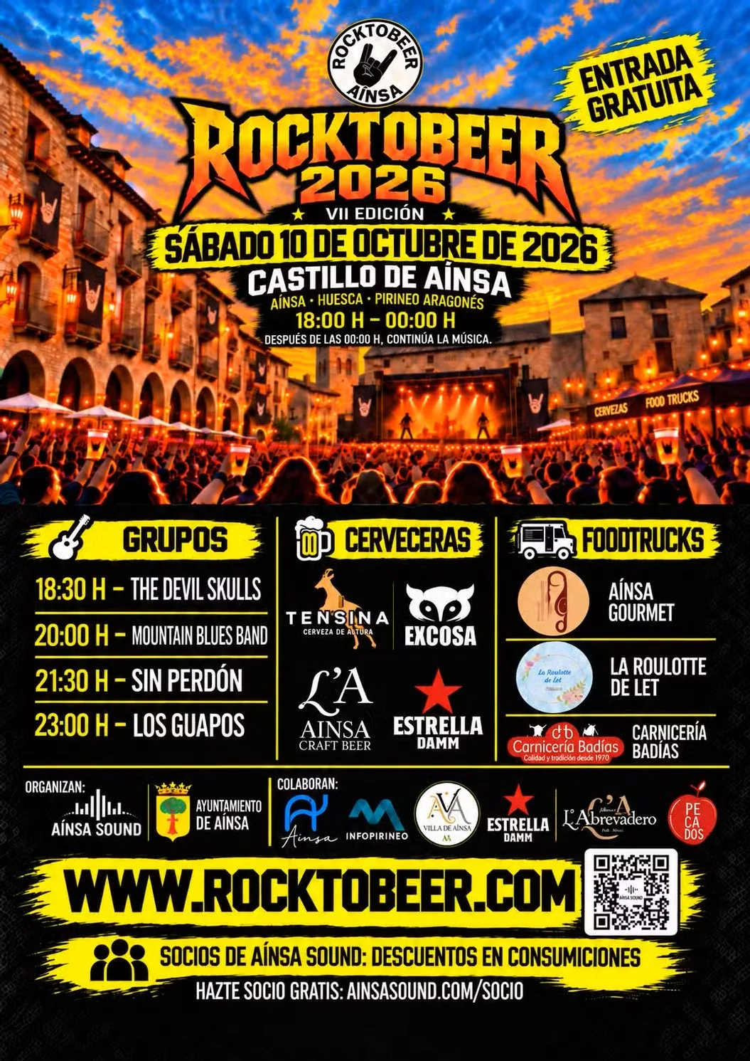Cuatro bandas, cerveza y gastronomía llenarán de rock el Castillo de Aínsa - imagen 1