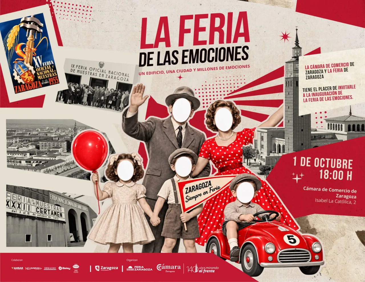 La Feria de las Emociones recupera los octubres en los que Zaragoza descubría el futuro