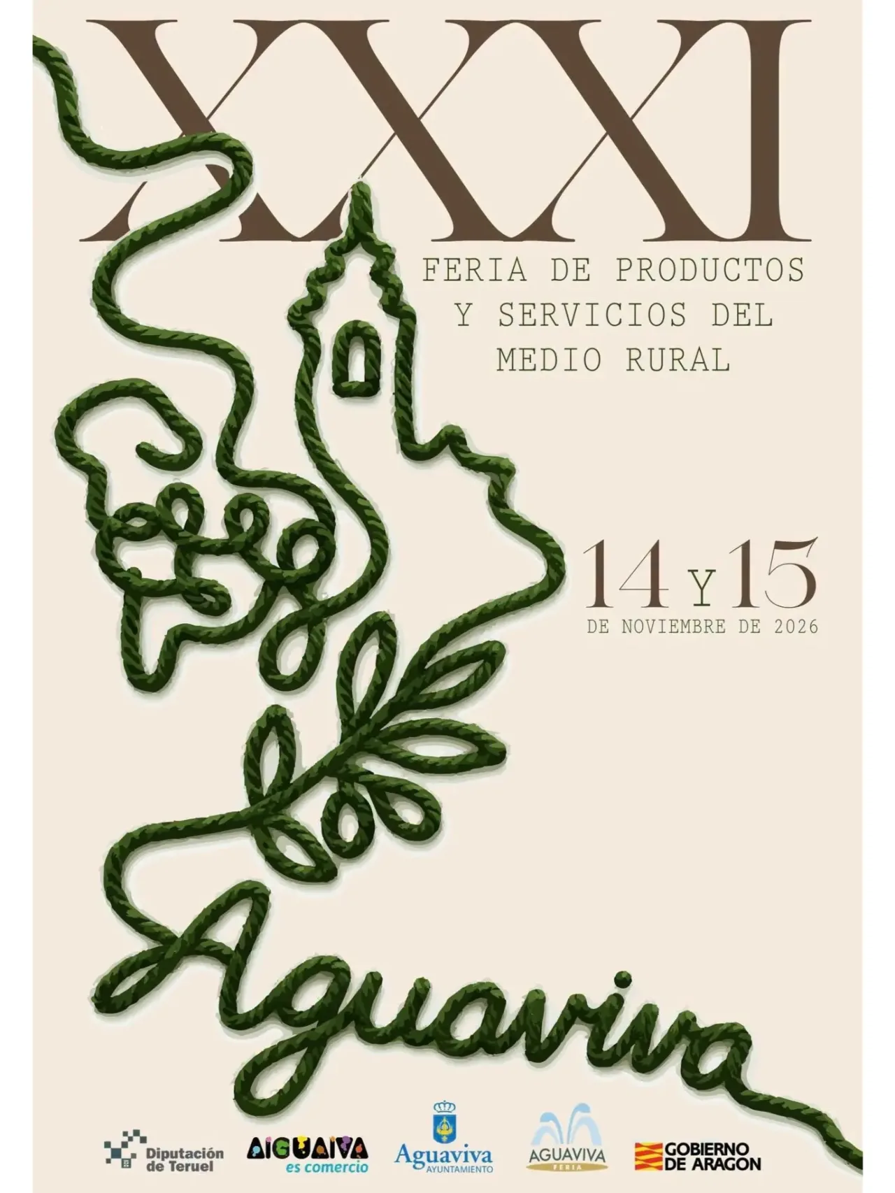 Un hilo une el paisaje, el campo y la ganadería para anunciar la Feria de Aguaviva - imagen 1