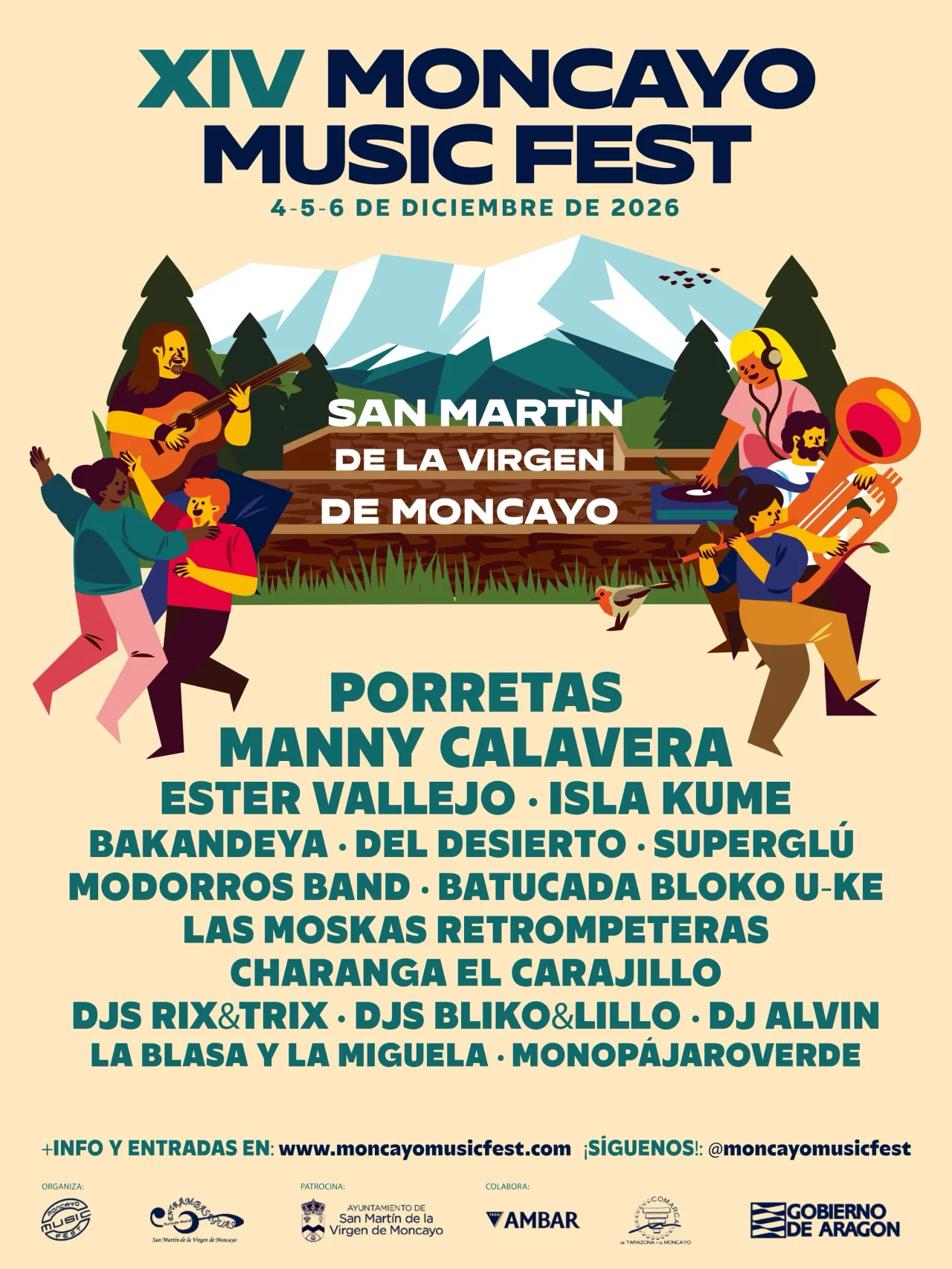 Porretas encabezará el XIV Moncayo Music Fest junto a Manny Calavera, Ester Vallejo y Del Desierto - imagen 1
