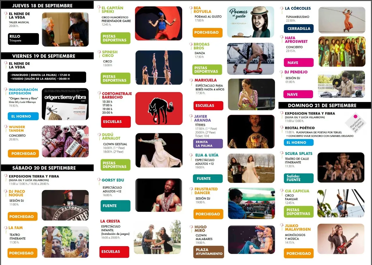 El Festival Gaire vuelve a convertir Pancrudo en un gran escenario de artes escénicas - imagen 1