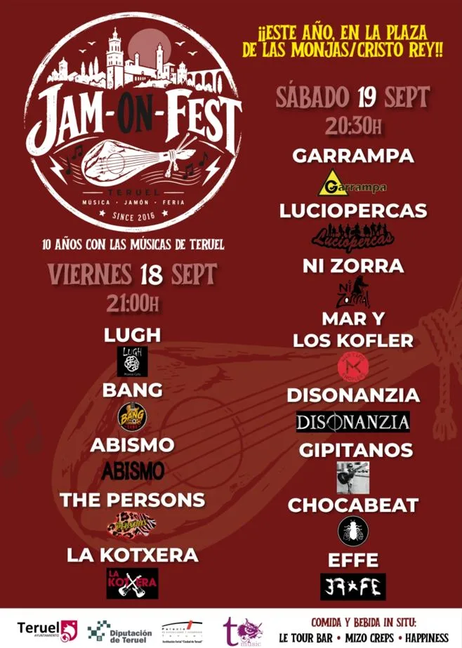 El JAM ON FEST reunirá a trece bandas turolenses en dos noches de conciertos gratuitos - imagen 1