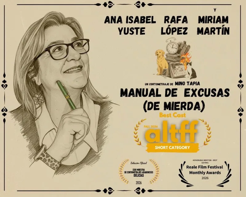 Manual de excusas (de mierda) lleva el humor aragonés a festivales de Toronto y Milán