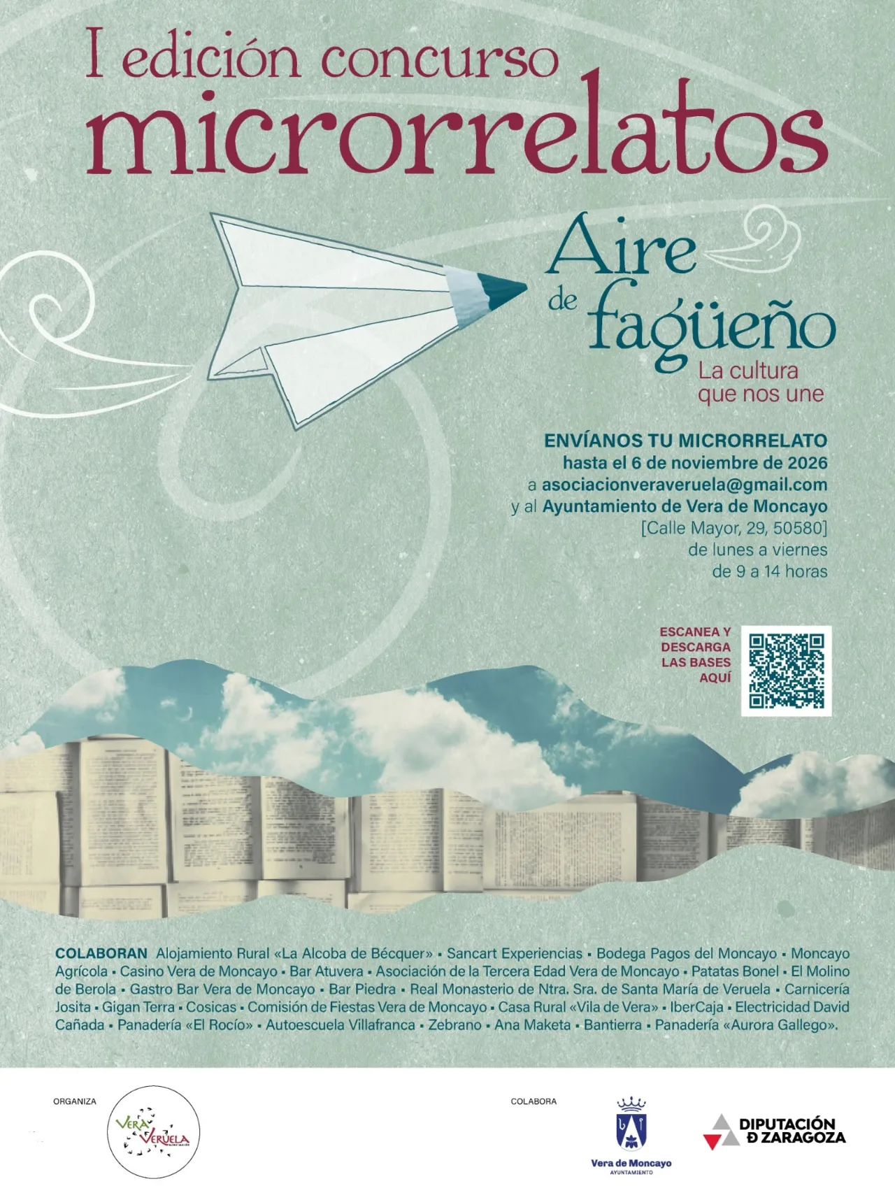 Vera de Moncayo convoca el I Concurso de Microrrelatos "Aire del Fagüeño" - imagen 1