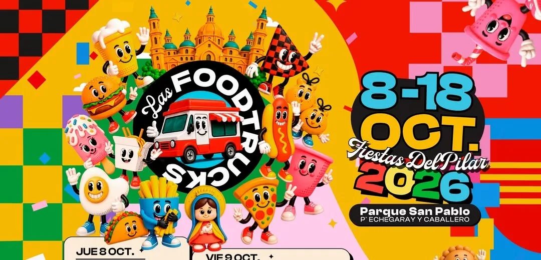 Las Foodtrucks desplegarán once días de conciertos, vermús y gastronomía durante las Fiestas del Pilar