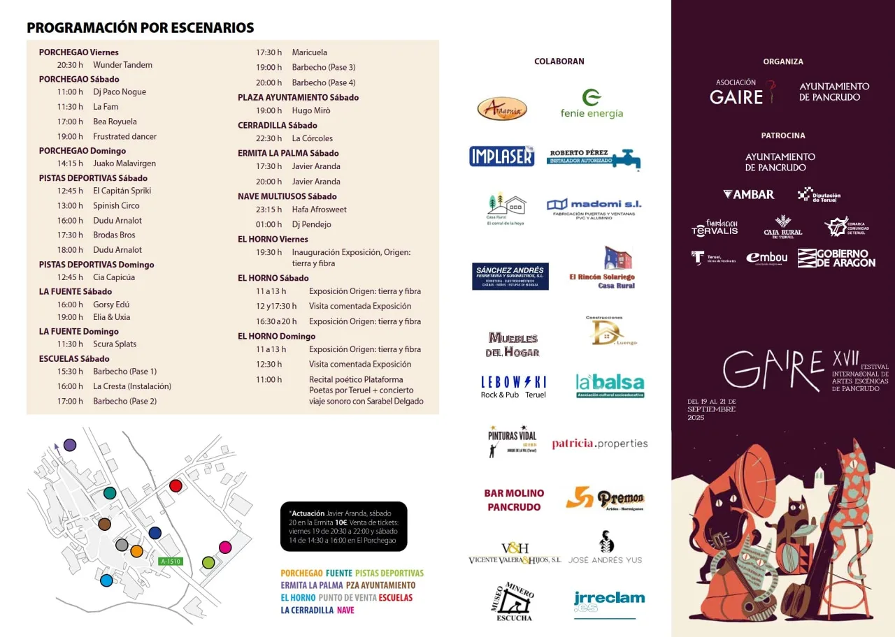 El Festival Gaire vuelve a convertir Pancrudo en un gran escenario de artes escénicas - imagen 2